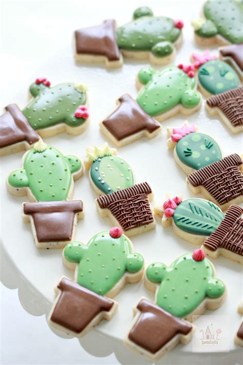 Video How To Decorate Cactus Cookies Sweetopia