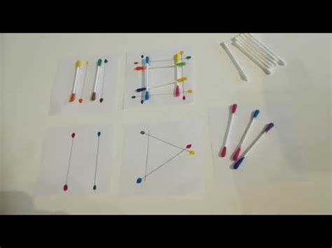 Geometrische Formen mit Wattestäbchen - YouTube