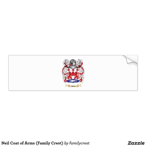 The series narrates the daily events of night vale, a fictitious town in the southwestern united states, in the format of a fortnightly radio show. Neil Coat of Arms (Family Crest) Bumper Sticker | Zazzle ...