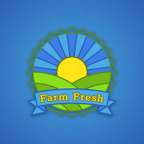 Farm Fresh Geometric Farming Logo Design Roven Logos