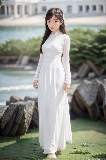 Ao Dai Vietnamese Long Dress Aitoolai