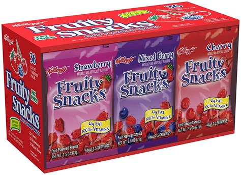 Best Kelloggs Fruity Snacks 36 Pouch Variety Pack Net Wt