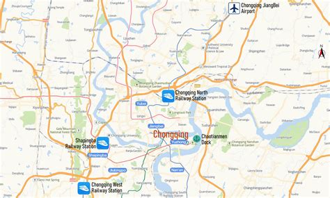 Chongqing Jiangbei Airport Map Location Ckg Airport Map