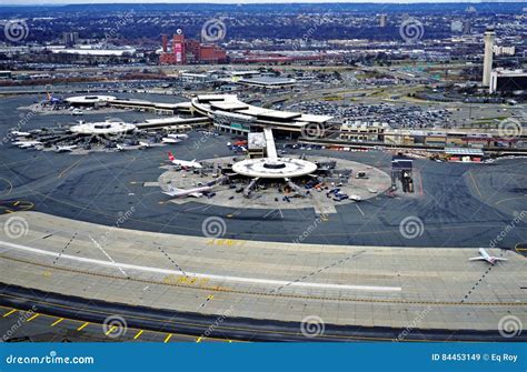 Aerial View Of The Newark Liberty International Airport Editorial Stock