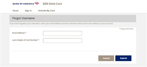Bank Of America Edd Debit Card Login At Eddcard
