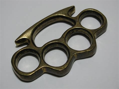 Vintage Real Solid Brass Knuckles Knuckledusters For Sale At