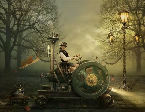 Photoshop Submission For Steampunk Fantastical Transportation