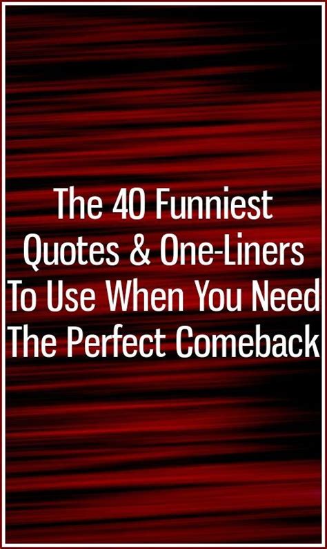 The 40 Funniest Quotes And One Liners To Use When You Need The Perfect