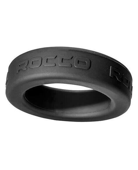The Rocco Steele Hard 175 Fit Silicone Super Stretch Black Cock Ring