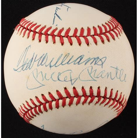 Walter johnson, 3 (wsh, 1913, 1918 batting triple crown winners. Triple Crown Winners Signed OAL Baseball with (4 ...
