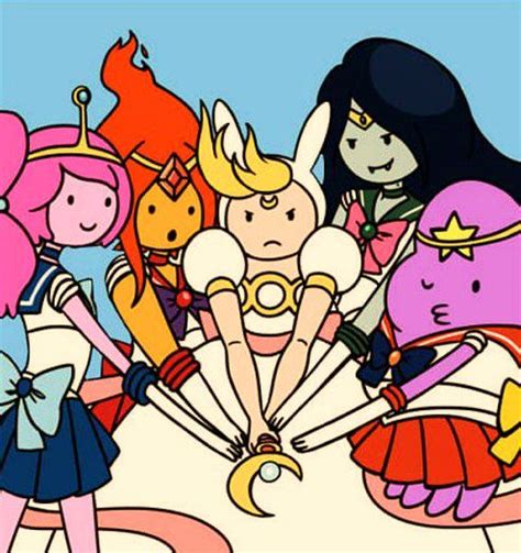 Adventure Time Girls Sailor Moon Adventure Time With Finn And Jake