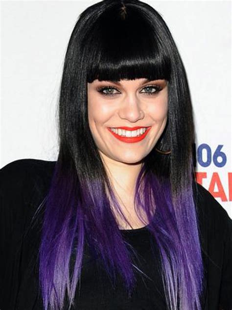 Celebrities With Dip Dyed Hair Color Women Hairstyles