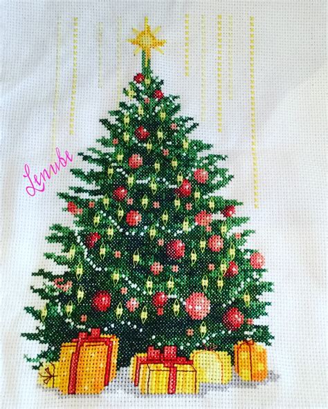 Lenube Graphic Christmas Tree Cross Stitch Árbol De Punto De Cruz