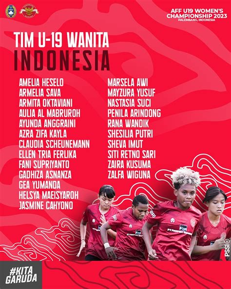 Pssi Umumkan 23 Nama Skuad Timnas Putri Indonesia Untuk Aff U19 Womens Championship 2023 Yang