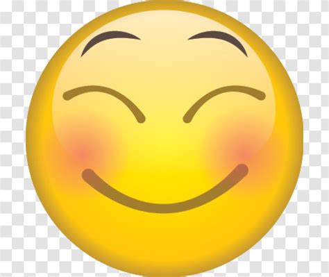 Happy Emoji D Vector Png Images Blushing Emoji In D Clipart The Best