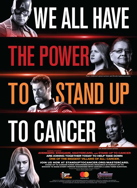 Su2c celebrity ambassadors are standing by to hear what inspired you to stand up to cancer. Stand Up To Cancer, Mastercard Y La Película De Marvel ...