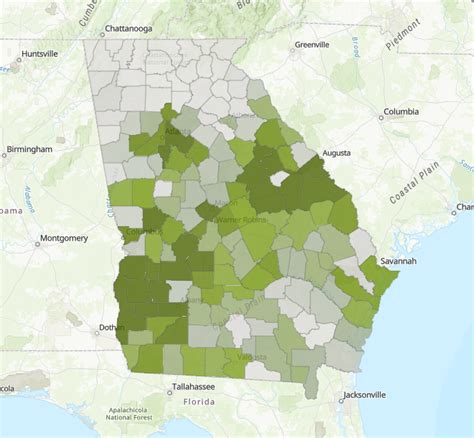 Monday Mapday The Distribution Of Georgias Black Non Hispanic