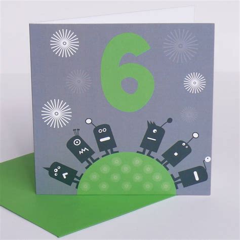 Maybe you would like to learn more about one of these? Alien Monster Number Birthday Cards By Allihopa | notonthehighstreet.com