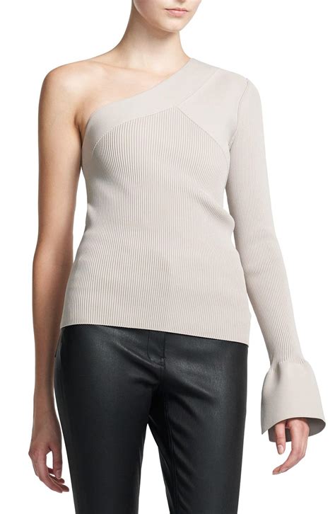 Theory One Shoulder Sweater Lyst