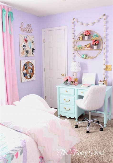 You can start by keeping it clean and organized. Charming Purple Bedroom Ideas For Teenage Girl | Pastel ...