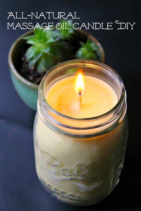spunky real deals all natural massage oil candle {diy} massage oil candle diy massage oil