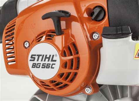 The stihl bg 55 leaf blower has a 27.2 cubic centimeter engine that produces 140 mph air velocity at the nozzle, making cleaning up tough lawn leaf and debris jobs with the machine a breeze. Stihl BG 56 C-E Leaf Blower - Consumer Reports