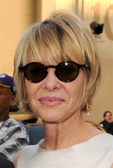 We can't say it is grey or blond, because this ash toned hue is expertly blended. Short Hairstyles For Women Over 50 | Short bobs, Fine hair ...