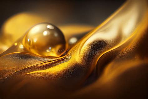 Background With Molten Liquid Gold Luxury Style Stock Image Image Of