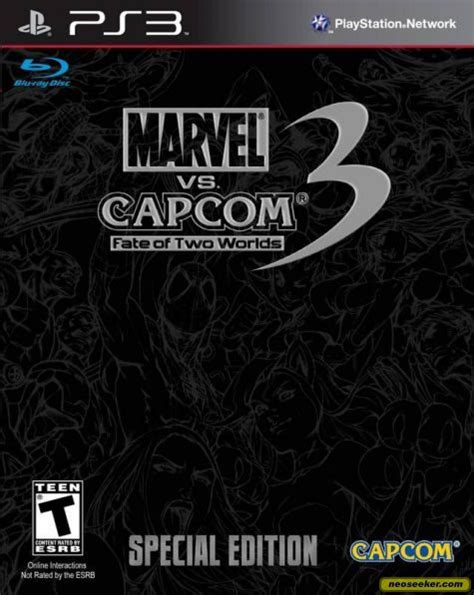 marvel vs capcom 3 fate of two worlds ps3 front cover