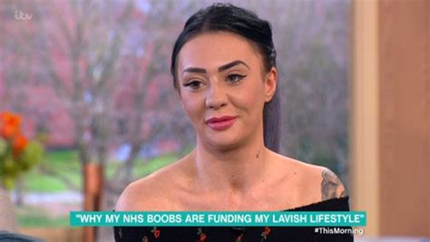 josie cunningham this morning boob job scrounger grilled on tv daily star