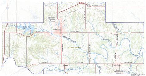 Map Of Payne County Oklahoma Địa Ốc Thông Thái