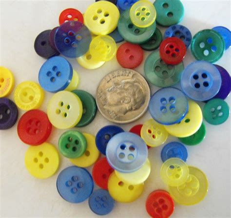 Primary Buttons 50 Small Assorted Round Sewing Crafting Bulk Etsy