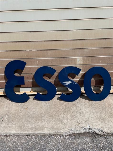 Esso Letters Sign Saratoga Motorcar Auction