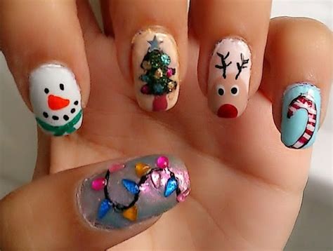 Easy Christmas Nail Art For Kids