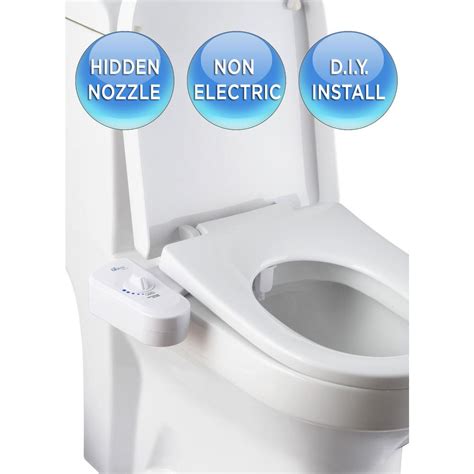 Biobidet Non Electric Attachable Bidet System For 2 Piece Toilets In