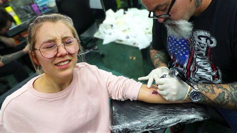GETTING HER FIRST TATTOO YouTube