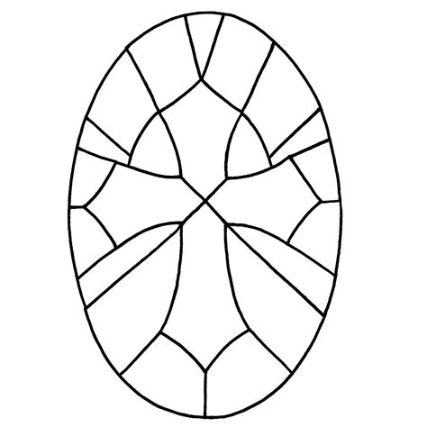 Free Cross Bevel Panel Pattern Stained Glass Patterns Free Stained