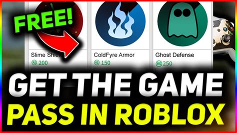 How To Get The Game Pass In Roblox For Free Youtube