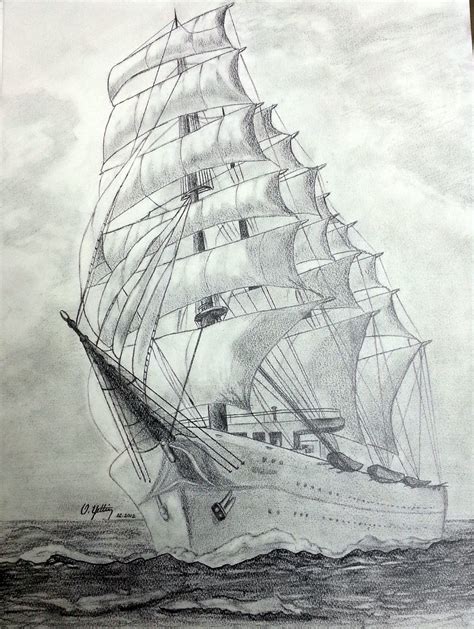 Ozan Yetkin Sailing Ships Ship Drawing Sailing