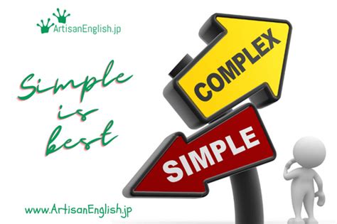 Simple Is Best の意味 使い方 Artisanenglishjp 英会話
