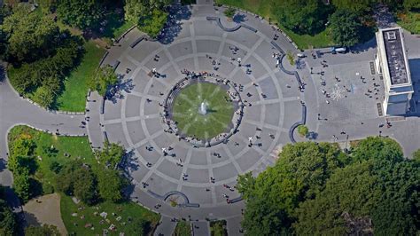 Aerial View Of Washington Square Park New York City Bing Gallery