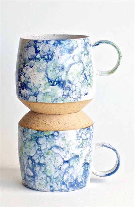 Handmade Bubble Glaze Ceramic Mugs Soulvesseldesigns On Etsy