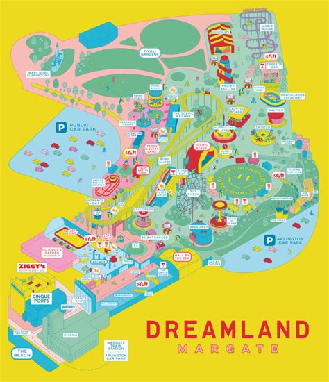 A Map Of The Disneyland Theme Park
