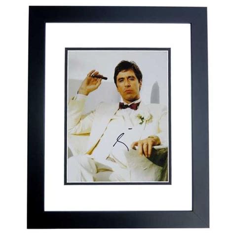 Al Pacino Autographed Scarface 11x14 Photo Black Custom Frame Wish