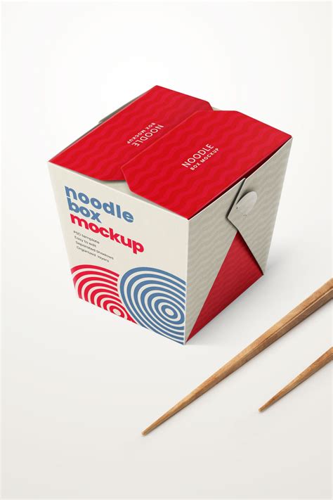 Download Noodle Box Mockup Set | Asian Food in 2021 | Box packaging design, Box mockup, Food branding