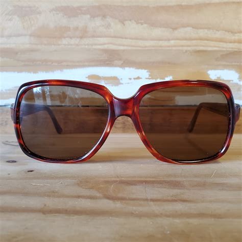 Vintage 70 S Sunglasses Square Oversize Sunglasses Brown Etsy
