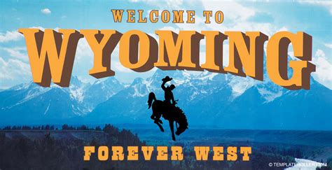 Welcome To Wyoming Sign Template Download Printable Pdf Templateroller