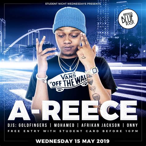 Student Night Wednesday Presents Areece South Africa