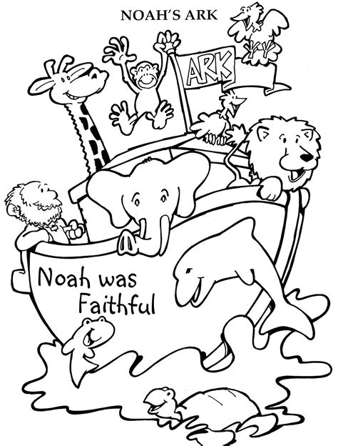 These free printable noah and the ark coloring pages will instill good moral teachings in your child, while allowing them to engage in a productive activity like coloring. Noah Coloring Pages - GetColoringPages.com