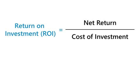 What Is Return On Investment ROI Formula Calculator